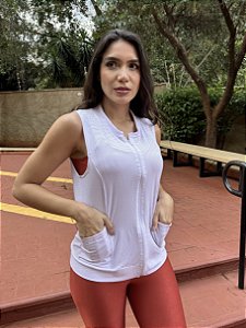 Colete dry fit branco