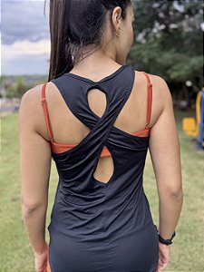 Regata cruzada preto