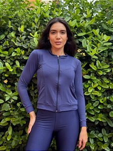 Jaqueta dryfit azul marinho
