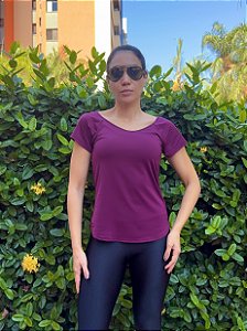 Camiseta Sarah vinho