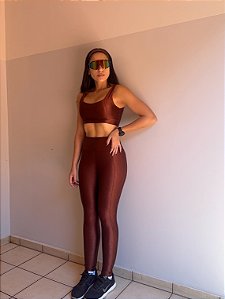 Calça legging Olívia marrom