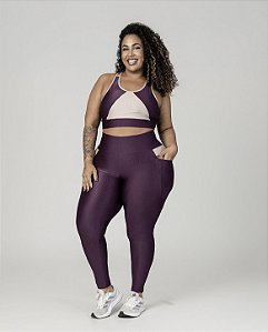 Calça legging Ceci vinho