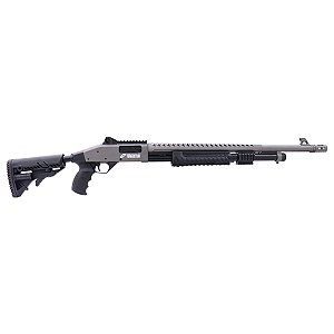 Espingarda CBC Pump Military 3.0 Tungsten Coronha Retrátil Calibre 12 Cano 24" Com Acessórios
