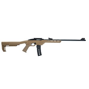 Rifle CBC Tactical .22LR Semiautomático - Coronha Tática em Polímero Tan