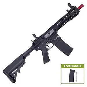 RIFLE DE AIRSOFT M4 CARBINE RIS SA-C08 BLACK LINHA CORE C-SE