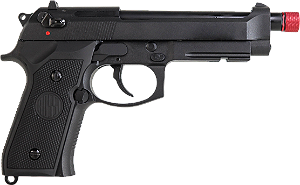 PISTOLA DE AIRSOFT A GÁS GREEN GAS M92 6MM FULL METAL BLOWBACK - ROSSI