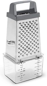 Ralador Inox 4 Faces C/Col 20,5Cm Top Pratic