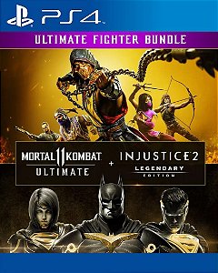 Pacote Mortal Kombat 11 Ultimate + Injustice 2 Ed Lendaria para PS4