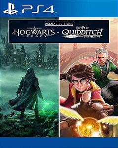 Pacote Edição Deluxe Hogwarts Legacy + Harry Potter: Campeões do Quadribol para PS4