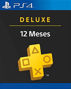 PlayStation Plus Deluxe 12 Meses PS4 - Mídia Digital ( Leia a Descrição )