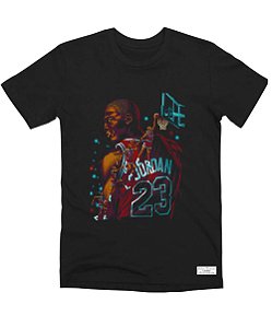 Camiseta Masculina Preta 100% Algodão Jordan