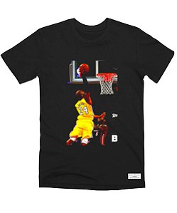 Camiseta Masculina Preta 100% Algodão Michael Jordan Dunk