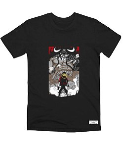 Camiseta Masculina Preta 100% Algodão Luffy