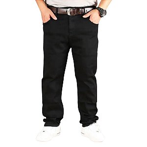Jogger Jeans Preto Masculino – Plus Size