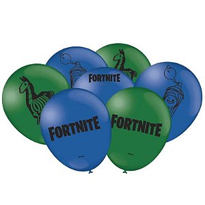 BALÃO DE LATEX FESTA FORTNITE - 9" - 25 UNIDADES - FESTCOLOR