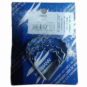 CORTADOR DE MASSA INOX - KIT CRAVO PEQUENO - CÓD.: 101017 - 03 UNIDADES - HERMANN