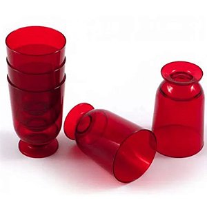 TAÇA PARA DOCINHOS VERMELHO  PIT 012  10ML - COM 20 UNIDADES - PLASTILÂNIA