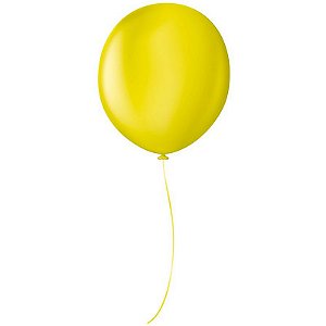 BALÃO PROFISSIONAL PREMIUM UNIQ 16" 40CM - AMARELO CITRUS - COM 10 UNIDADES - SÃO ROQUE