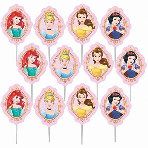 Topo de Bolo Impresso Festa Princesas Disney - Ref 303058 - Piffer