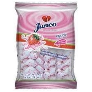 BALA COCO COM IOGURTE E CRISTAIS DE MORANGO - 400G - JUNCO