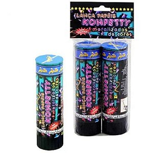 LANÇA CONFETE COLORIDO - COD 8111-2 - 11CM -  COM 02 UNIDADES - JÚPITER