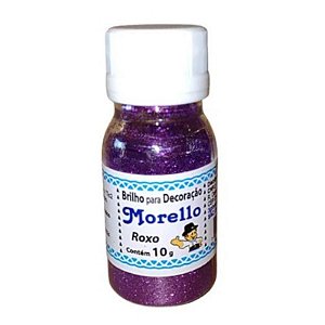 BRILHO GLITTER PARA DECORAÇÃO ROXO - 10G - MORELLO