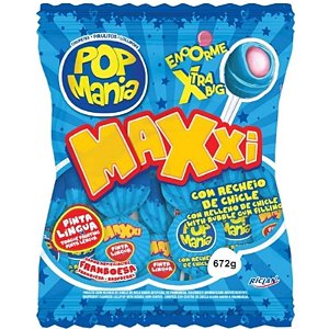 PIRULITO HALLOWEEN POP MANIA MAXXI FRAMBOESA 672G 24UN - RICLAN