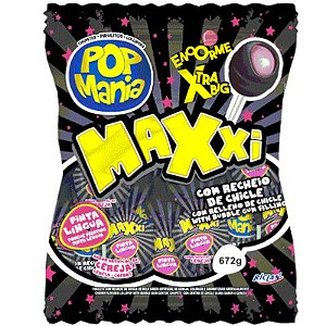 PIRULITO HALLOWEEN CEREJA POP MANIA MAXXI 672G 24UN RICLAN