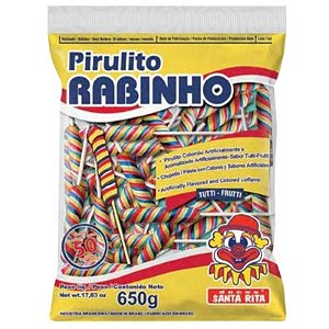 PIRULITO RABINHO DE PORCO -  650 GR COM 50 UNIDADES - SANTA RITA