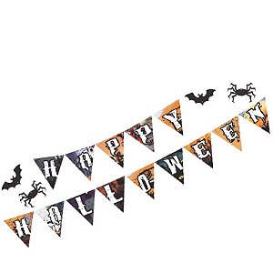 FAIXA DECORATIVA HALLOWEEN HAPPY HALLOWEEN - REF 205034 - COM 01 FAIXA - PIFFER