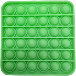 POP IT FIDGET TOYS ANTI STRESS BUBBLE SENSORIAL VERDE QUADRADO 12X12 CM - LOJA DO ABENÇOADO