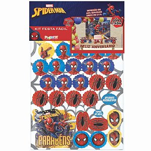 KIT FESTA FÁCIL HOMEM ARANHA - REF 332045- COM 01 UNIDADE - PIFFER