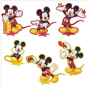 KIT ENFEITE IMPRESSO EM EVA  DISNEY  MICKEY MOUSE - REF 302052 - 01 UNIDADE - PIFFER