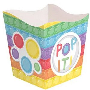 CACHEPOT FESTA POP IT  FIDGET TOYS - TAM 9,5X9,5X9,5 CM - COM 08  UNIDADES - CROMUS