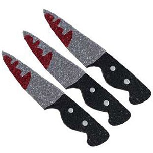 MINI PAINEL FACA COM SANGUE EM EVA - HALLOWEEN - MAKE FESTAS