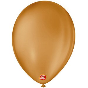 BALÃO DE FESTA LATEX 9'' 23CM - MOCHA - COM 50 UNIDADES - SÃO ROQUE