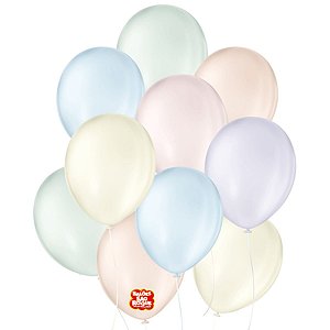 BALÕES DE LÁTEX 11" LINHA CANDY COLOR SORTIDO - COM 25 UNIDADES - SÃO ROQUE