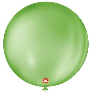 BALÃO DE FESTA LATEX 5'' 13CM - VERDE MAÇÃ - COM  50 UNIDADES - SÃO ROQUE