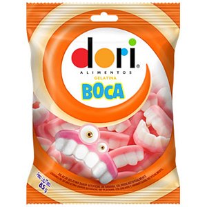 BALA DE GELATINA DORI BOCA DENTADURA  85G - DORI