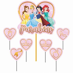 Topo de Bolo Princesas Disney - Picks e Topos de Bolo - Party&Bite