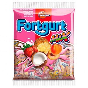 BALA MASTIGAVEL SORTIDA MIX FORTGURT - CONTÉM 600G - TOFFANO