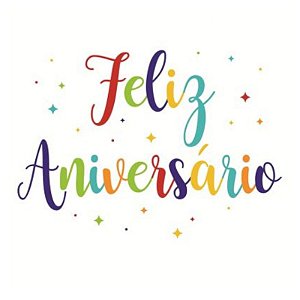 LETTERING TRANSFER PARA BALÃO ¨FELIZ ANIVERSÁRIO¨ TOPO BOLO PP - CONTÉM 1 UNIDADE - CROMUS