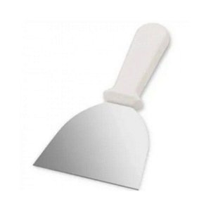 RASPADOR DE INOX 10CM BRANCO - CONTÉM 1 UNIDADE - SOLRAC