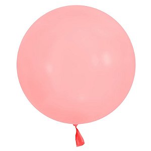 BALÃO BUBBLE 24" TRANSPARENTE COLORIDO VERMELHO - CONTÉM 1 UNIDADE - MUNDO BIZARRO