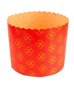 FORMA ITALIANA PANETONE CHOCOTONE VERMELHO 500 G - COM 12 UNIDADES - ECOPACK SULFORMAS