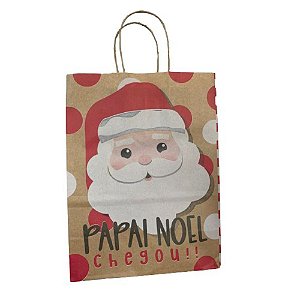 SACOLA PARA PRESENTE  NOELITO TAM M  26CM X 19,5CM X 9,5CM - CONTÉM 01 UNIDADE - CROMUS