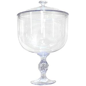 TAÇA GOURMET AMERICANA COM TAMPA BOLO NA TAÇA BOLO NO POTE 1,25L - 01 UNIDADE - LSCTOYS