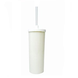 COPO LONG DRINK TAMPA E CANUDO BRANCO 15 CM - CONTÉM 01 UNIDADE - LSC TOYS