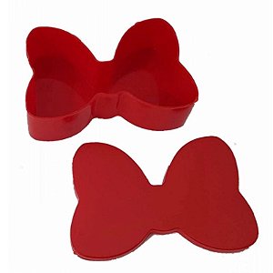 ENFEITE CAIXA LAÇINHO PLÁSTICA - PACOTE COM 10 UNIDADES - VERMELHO - LSC TOYS