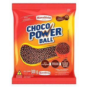 GRANULADO  POWER BALL MICRO SABOR CHOCOLATE - CONTÉM 300G - MAVALÉRIO